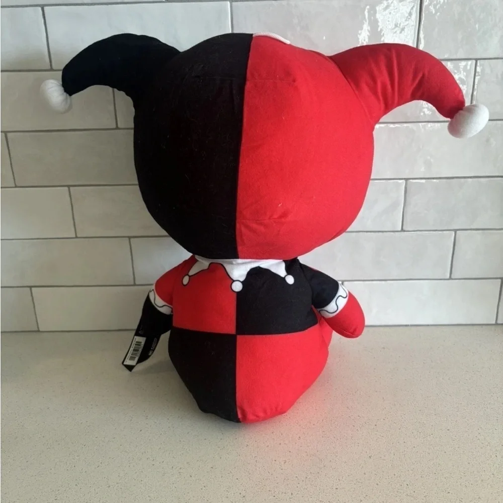 Harlequin Jester Plush Toy 21” Justice League - Red and Black NWT